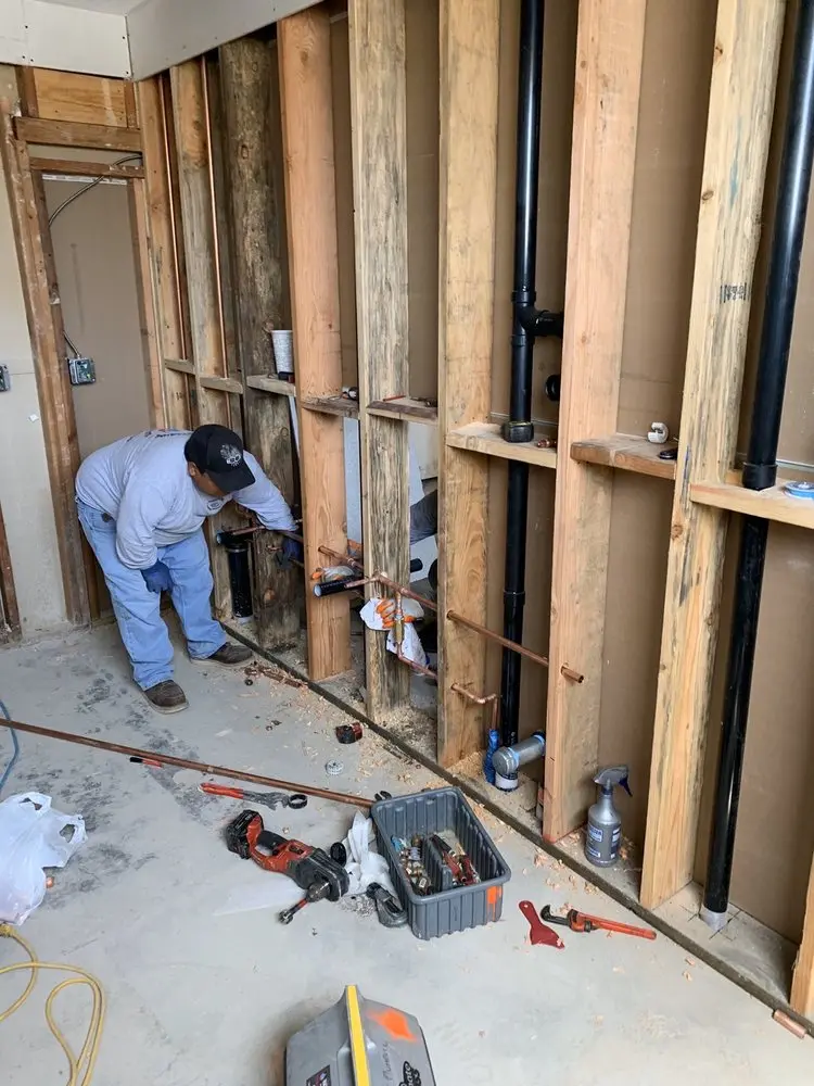 Commercial rough-in plumbing for Gas Line Repair in Martisco